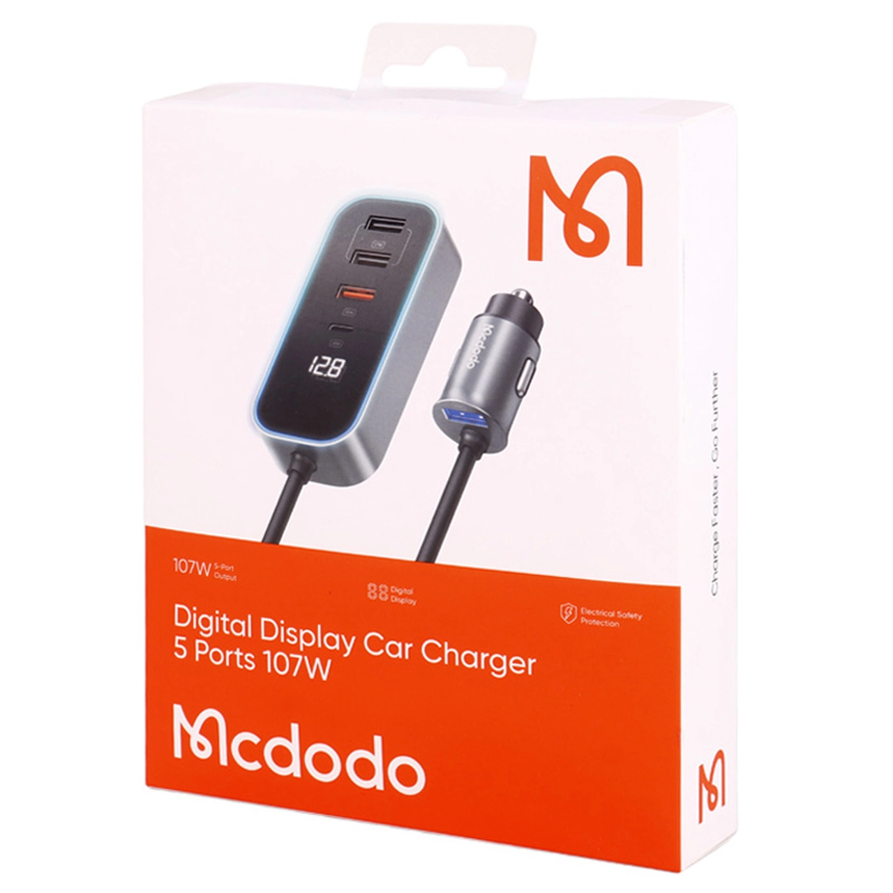 شارژر فندکی فست پنج پورت Mcdodo مدل CC-190 107W