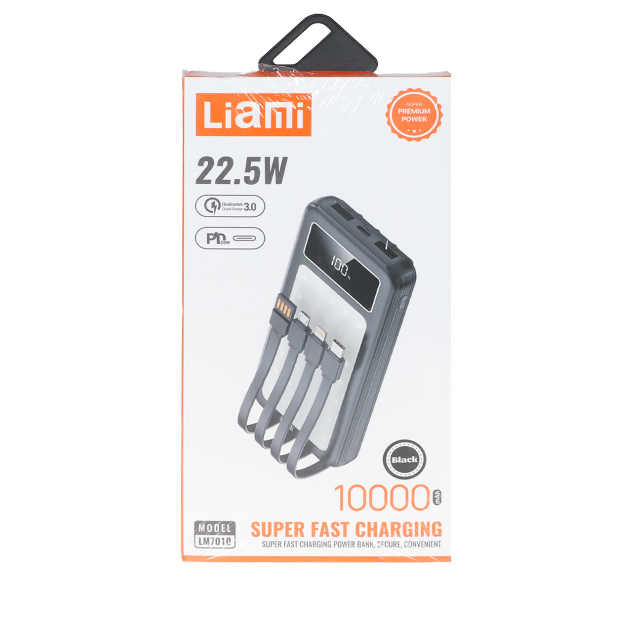 پاوربانک PD و فست شارژ Liami 10000Ah مدل LM7010 22.5W