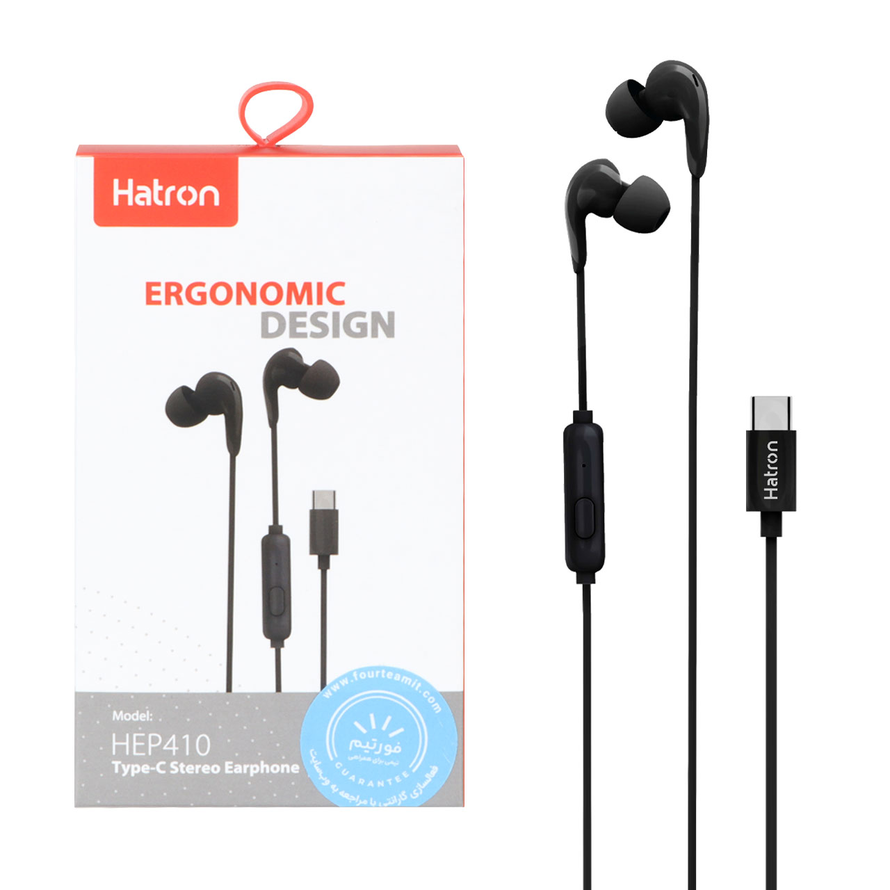 هندزفری باسیم Hatron Type-C مدل HEP410