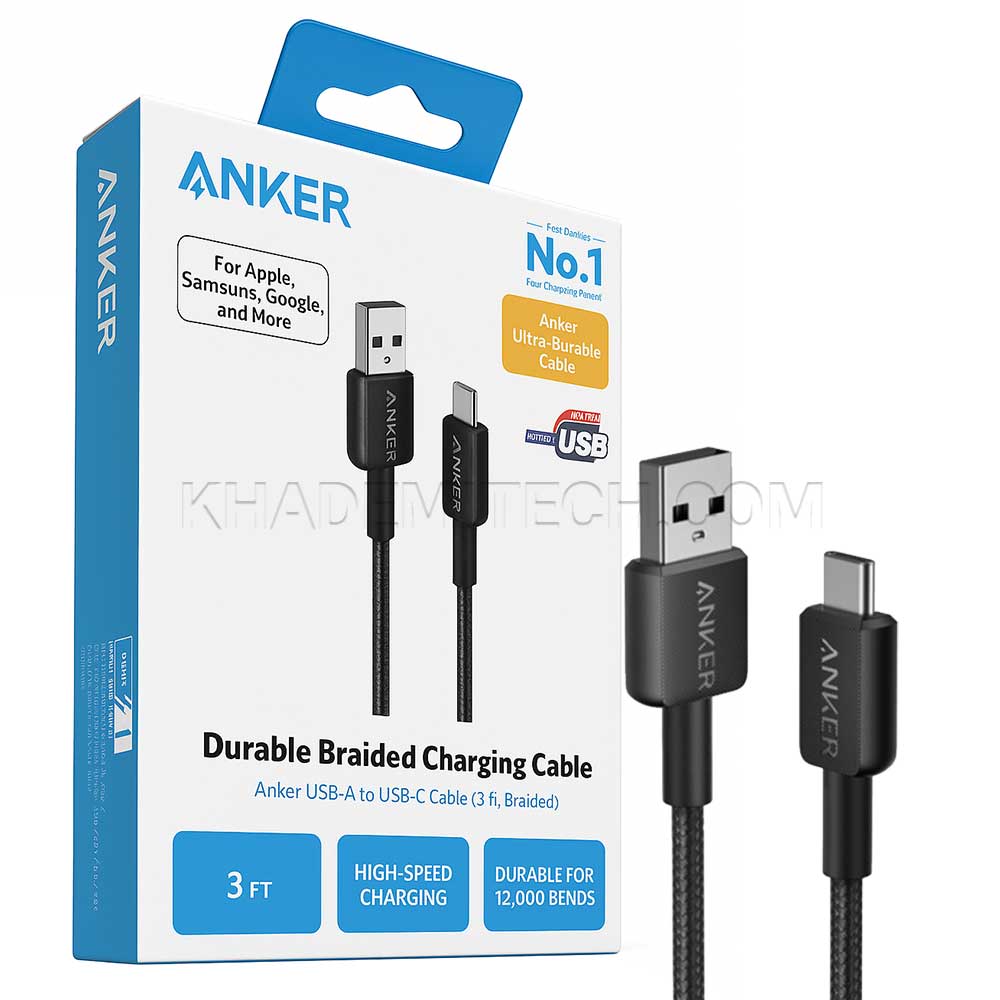 کابل شارژ تایپ سی انکر مدل ANKER A81H5H11 TYPE-C