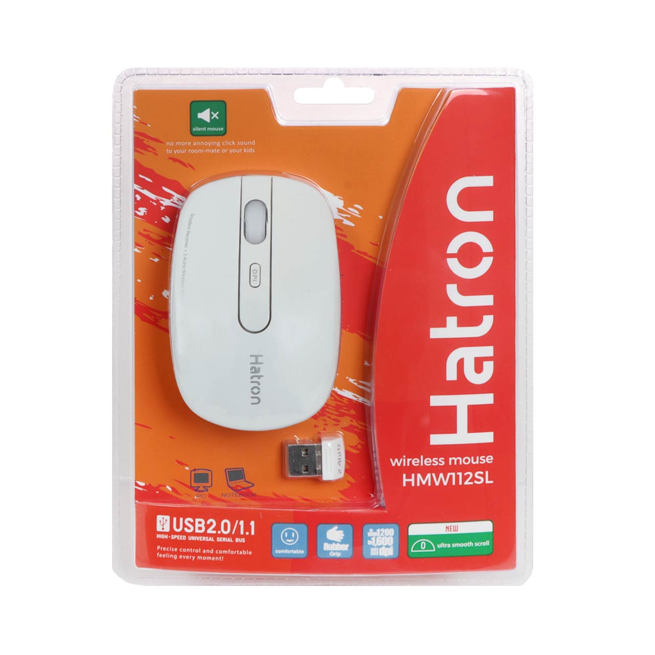 ماوس بی سیم Hatron مدل HMW112SL -