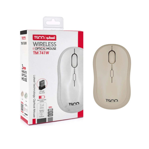 ماوس بی سیم TSCO مدل TM 741W - کرم